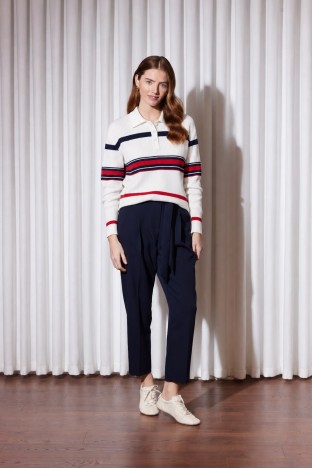 Missemramiss 5440 Bella Triko Sweatshirt - EKRU KIRMIZI