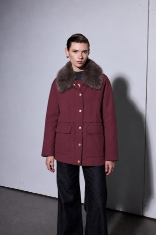 Missemramiss 5481 Specıal Kürklü Parka  - BORDO