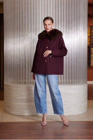 Missemramiss 5481 Specıal Kürklü Parka  - BORDO